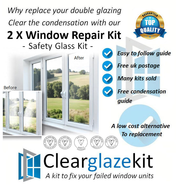 Window safety glass repair kit image