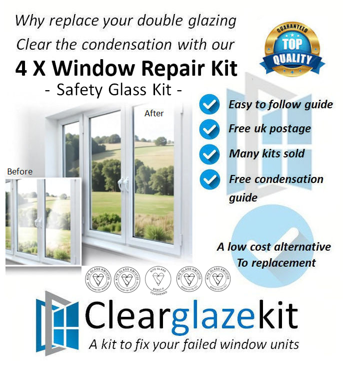 4 Window safety glass repair kit image