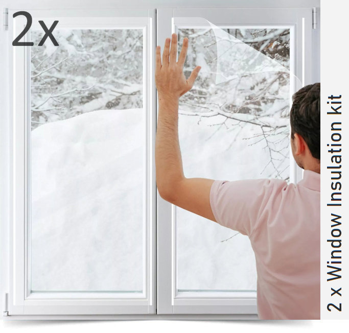 2 window film insulation kit